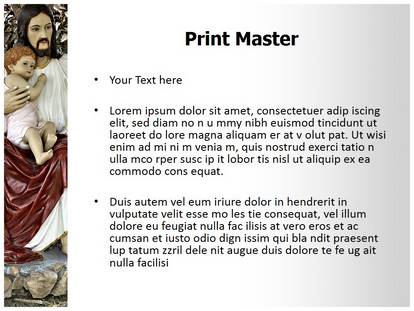 Jesus And Kids Free Ppt Template Slide1