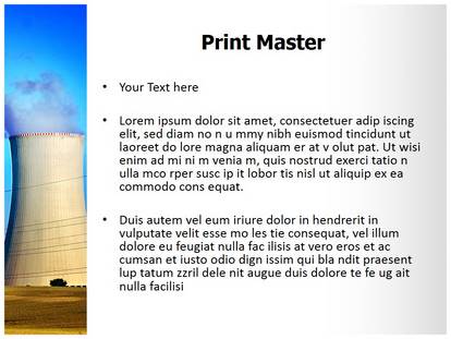Nuclear Power Plant Free Ppt Template Slide1