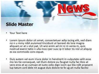 Online News Free Ppt Template Slide1