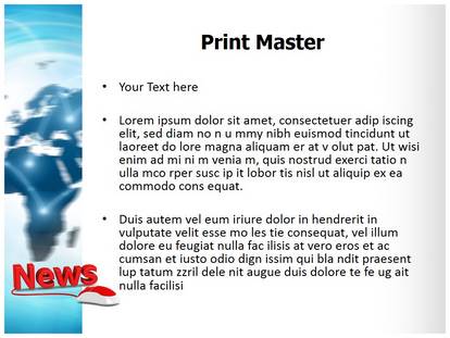 Online News Free Ppt Template Slide1
