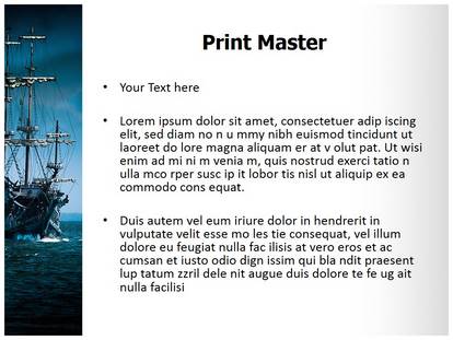 Pirate Ship Free Ppt Template Slide1