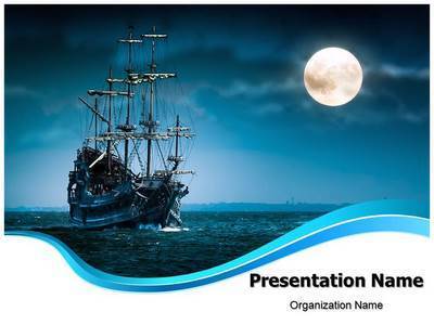 Pirate Ship Editable PowerPoint Template