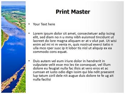 River Free Ppt Template Slide1
