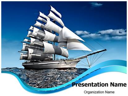 Ship With Sails Free Ppt Template