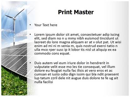 Solar Energy Free Ppt Template Slide1