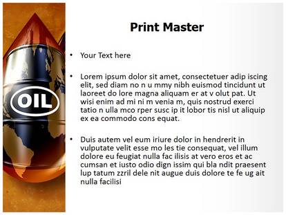 Oil Drop Free Ppt Template Slide1