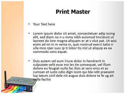 Wifi Router Free Ppt Template Slide1