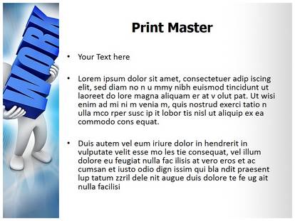 Workplace Work Load Free Ppt Template Slide1