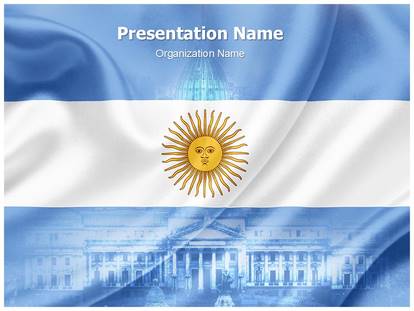 Argentina Flag Free Ppt Template