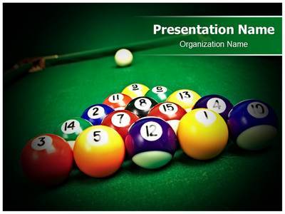 Billiard Table Editable PowerPoint Template
