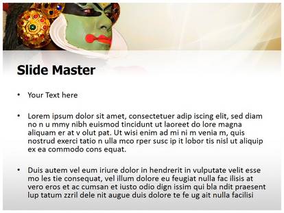 Kathakali Tradional Dance Free Ppt Template Slide1