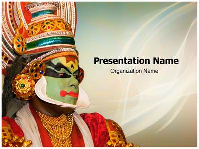 Kathakali Tradional Dance Editable PowerPoint Template