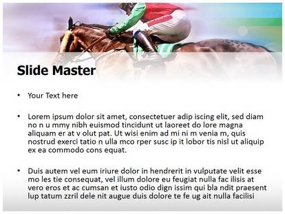 Horse Race Free Ppt Template Slide1