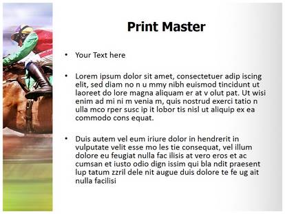 Horse Race Free Ppt Template Slide1