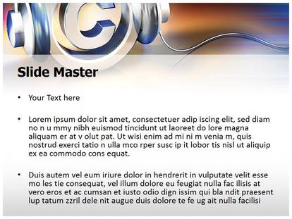 Copyright Music Free Ppt Template Slide1