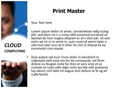 Cloud Computing Free Ppt Template Slide1
