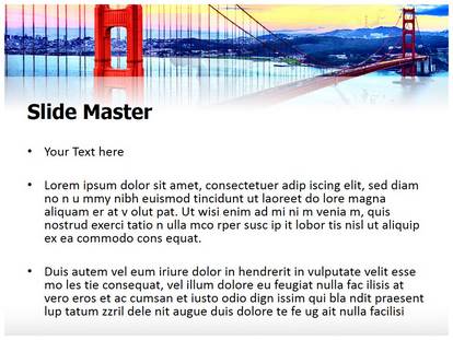 Golden Gate Bridge Free Ppt Template Slide1
