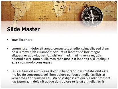 Geographical Map Free Ppt Template Slide1