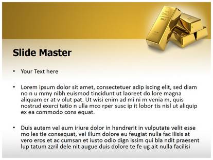 Gold Brick Free Ppt Template Slide1