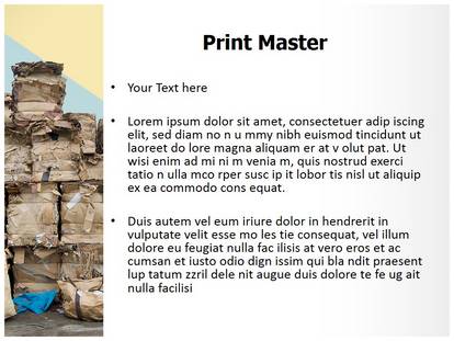 Paper Recycling Stock Free Ppt Template Slide1