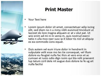 Drone Aircraft Free Ppt Template Slide1