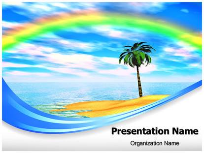 Rainbow Island Free Ppt Template