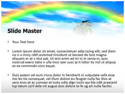 Rainbow Island Free Ppt Template Slide1