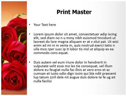 Red Rose Free Ppt Template Slide1