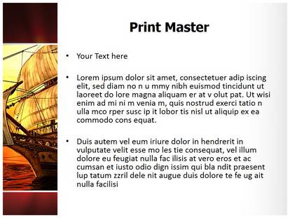 Sailing In Sea Free Ppt Template Slide1