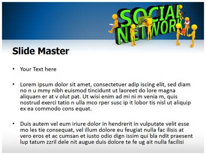 Social Network Free Ppt Template Slide1