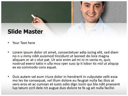 Teacher Male Free Ppt Template Slide1
