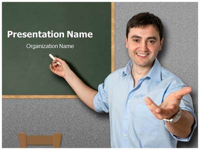Teacher Male Editable PowerPoint Template