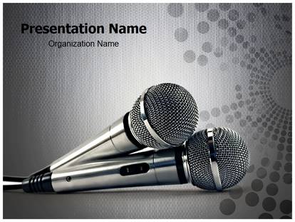 Microphones Free Ppt Template
