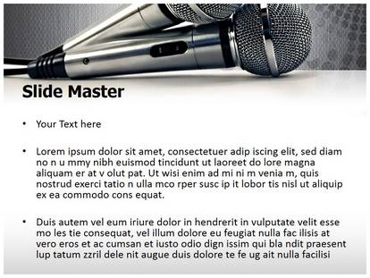 Microphones Free Ppt Template Slide1