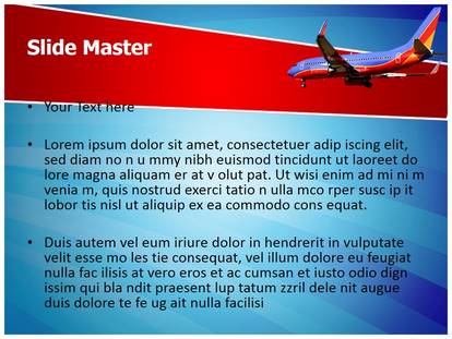 Southwest Airlines Free Ppt Template Slide1