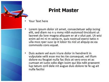 Southwest Airlines Free Ppt Template Slide1