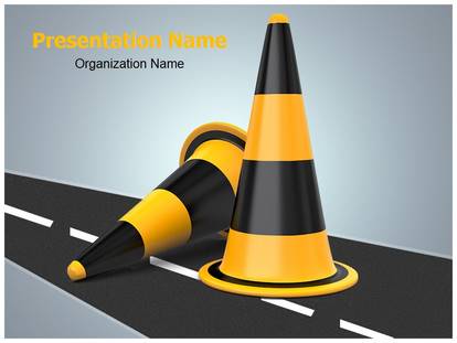 Traffic Cones Free Ppt Template