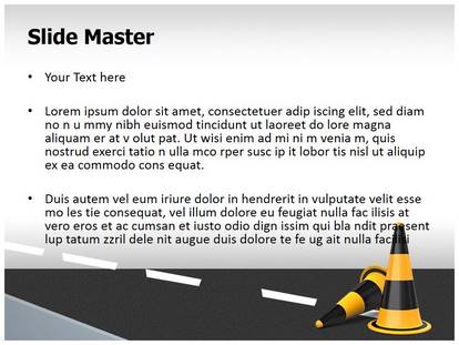 Traffic Cones Free Ppt Template Slide1