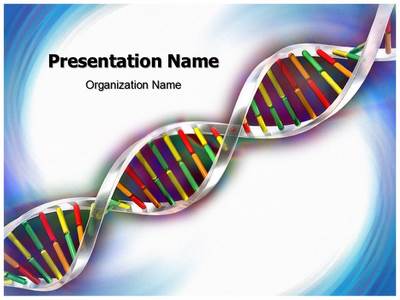 Helix Dna Strand Editable PowerPoint Template