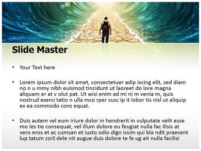 Crossing Red Sea Free Ppt Template Slide1