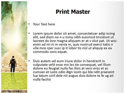 Crossing Red Sea Free Ppt Template Slide1