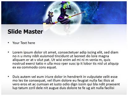 Sorceress Witchcraft Free Ppt Template Slide1