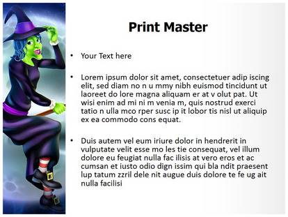 Sorceress Witchcraft Free Ppt Template Slide1