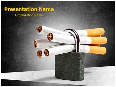 No Smoking Editable PowerPoint Template
