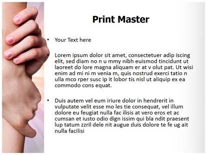 Helping Hands Free Ppt Template Slide1