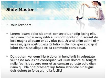 Businesswoman Leadership Free Ppt Template Slide1