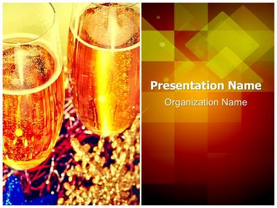 Celebration Champagne Toast Editable PowerPoint Template