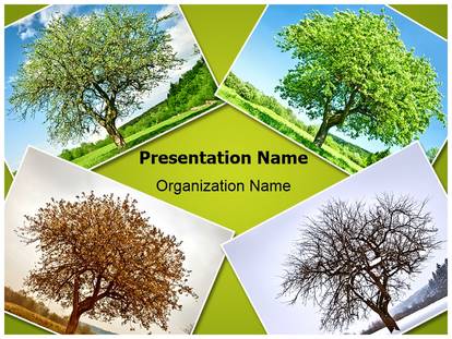Seasonal Tree Free Ppt Template