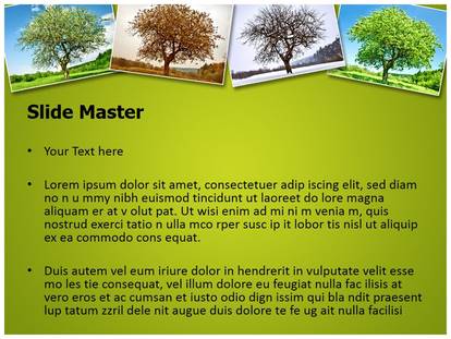 Seasonal Tree Free Ppt Template Slide1