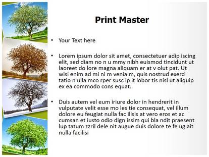 Seasonal Tree Free Ppt Template Slide1